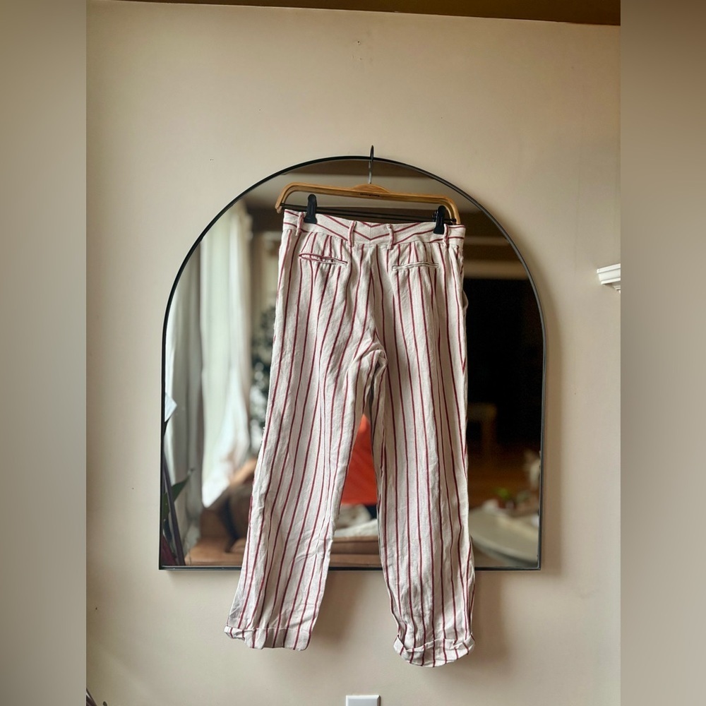 ETRO | linen striped pants | size 42 - Picture 3 of 6